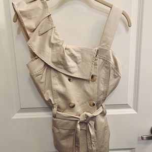 Khaki Button Down Top